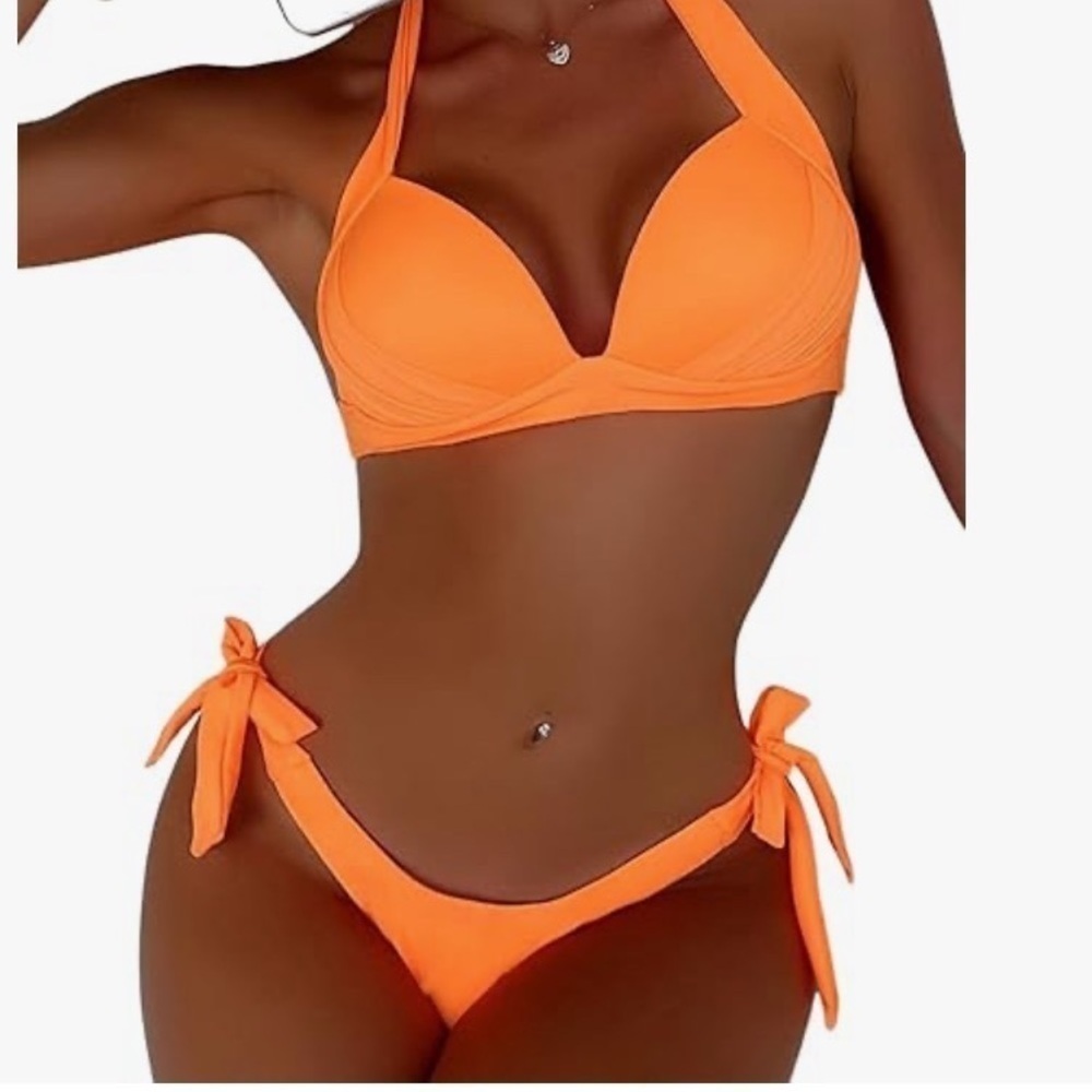 Women’s two piece bikini halter